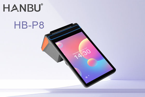Android 13 Mobile POS 8 pouces Portable POS Dispositif 16 Go Rom avec type C USB