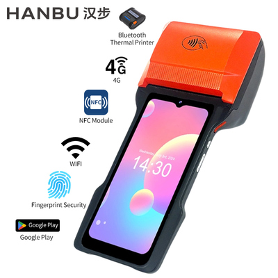Hanbu Handheld POS Terminal with 8-core CPU 2D Scanner and Customizable OS Android 14 Smart POS