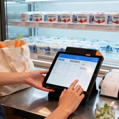Intelligent POS Terminal Android 13.0 + 4-Core RK3562 Dual-Band WiFi + Multi-Interface (RJ45/USB A) 11-Inch Touch Screen Enterprise-Grade Cash Register Management Device