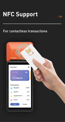 6 pouces Terminal de point de vente Android 14 Système de point de vente portable personnalisé