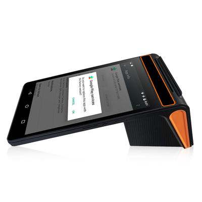 Terminal de point de vente 4G Wifi / Bluetooth Terminal de point de vente portable de paiement équipé d'une batterie au lithium