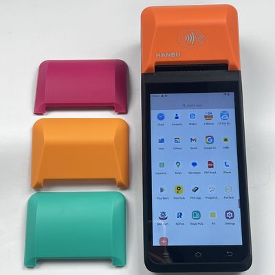 Wifi / 4G Android Smart POS personnalisé pour les restaurants mobiles avec imprimante intégrée