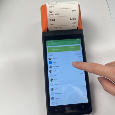 4G / WiFi / Bluetooth Point de vente sans contact Machine de point de vente mobile à écran tactile avec processeur SC9863