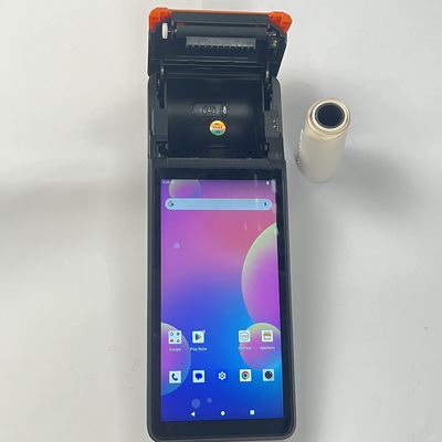 6400mAh alimenté par batterie POS portable de 6 pouces Terminal de POS Android portable orange