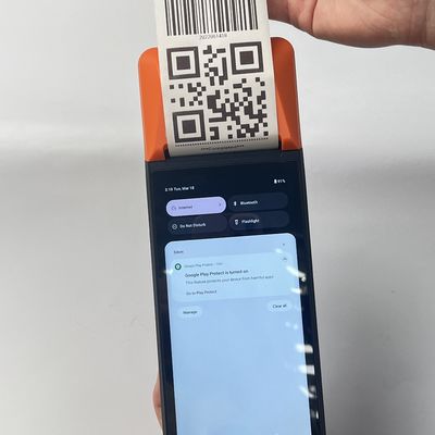 Écran tactile Android POS Machine 3 Go 32 Go Terminal de poche au point de vente