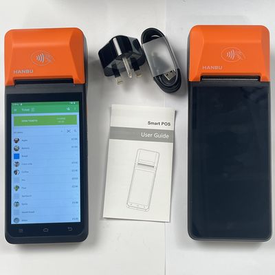 Système de point de vente mobile Wi-Fi Android 14 Payment POS personnalisé avec batterie de 3,8 V 6400 mAh