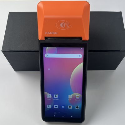 4G / WiFi / Bluetooth POS mobile Terminal de point de vente personnalisé mobile avec une fente de carte de type C