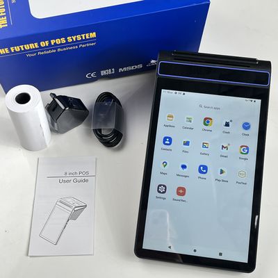 8 pouces Biométrique POS Machine 3GB RAM POS avec imprimante thermique