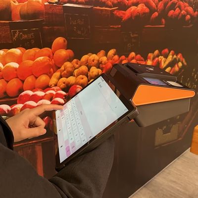 6400mAh Battery and Capacity Touch Screen Supported Payment Terminal with NFC Compatibility