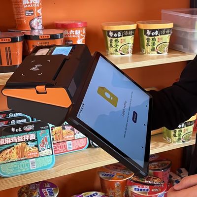 HANBU HB-P11 Tablet POS Terminal 11-Inch Large Screen + 80mm Dedicated Printing Dual SIM 4G + GPS 6400mAh Long Battery Life All-in-One for Catering & Retail