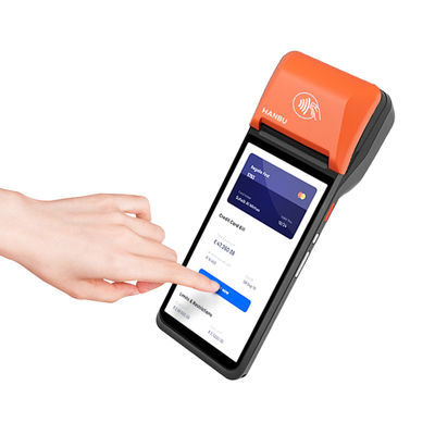 Systèmes de point de vente portables Android 14 Systèmes de point de vente orange pour les restaurants