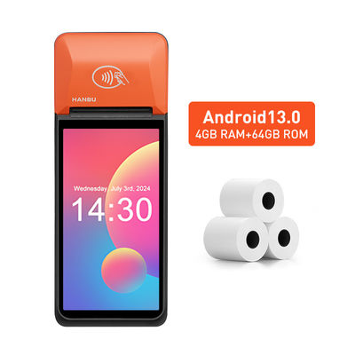 32 Go de stockage Android Point de vente Écran tactile Terminal de paiement Android Gants convivial