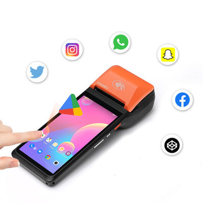 Système de point de vente 6 pouces Android Hôtel Android Point de vente mobile NFC pris en charge avec imprimante 58 mm