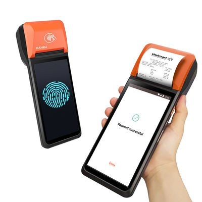 Appareil de paiement sans fil 4G LTE 32 Go de stockage / 64 Go de stockage Android POS avec paiement