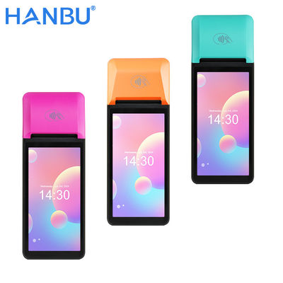 Système de point de vente portable Android 14 Point de vente sans fil portable bleu avec imprimante