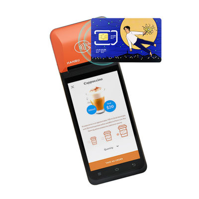 Système de point de vente portable personnalisé 16GB / 32GB / 64GB Mini Android POS avec fonction d'appel vocal