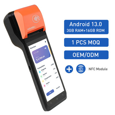 Écran tactile POS mobile à double carte SIM Smart POS mobile Android 12