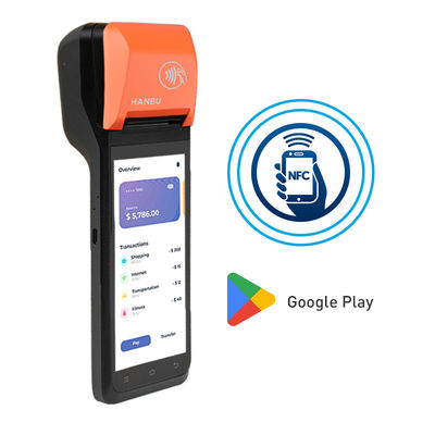 Android 12 Terminal de paiement portable 5,5 pouces Machine de paiement sans fil convivial