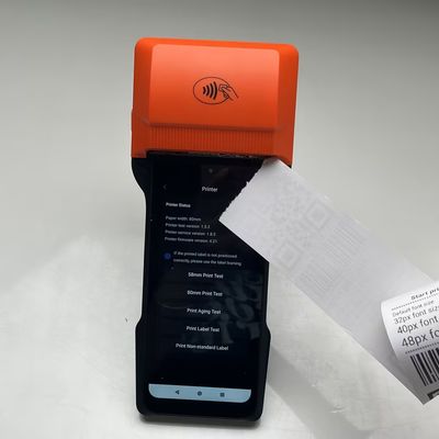 La facturation par Bluetooth POS Android 14 Portable POS Machine personnalisée avec 80 mm de reçu thermique