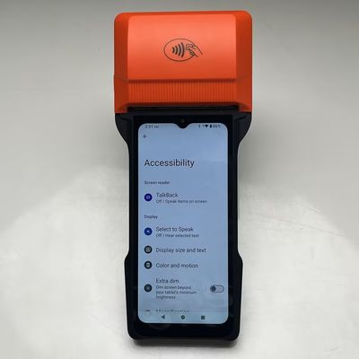 Système de point de vente portatif de 32 Go 2.4G Wifi / 5G Wifi sans fil Smart POS pour kiosque de vente au détail