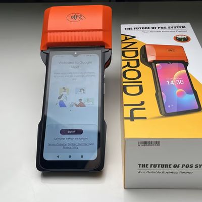 Système de point de vente portatif de 32 Go 2.4G Wifi / 5G Wifi sans fil Smart POS pour kiosque de vente au détail