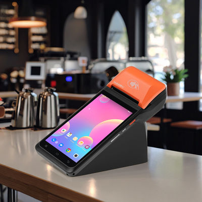 Restaurant Smart POS Dual SIM Mobile POS Android 5,99 pouces Avec une capacité de batterie de 3,8 V 6400 mAh