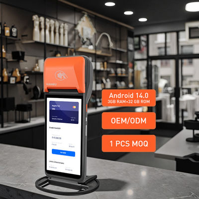 Appel vocal pris en charge 4G POS Machine personnalisé terminal de paiement mobile intelligent 6 pouces