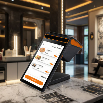 64 Go de stockage POS Appareil mobile Portable Portable Terminal de point de vente amovible avec des capacités de cinq points de contact