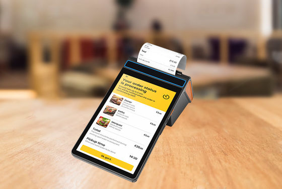 64 Go de stockage POS Appareil mobile Portable Portable Terminal de point de vente amovible avec des capacités de cinq points de contact