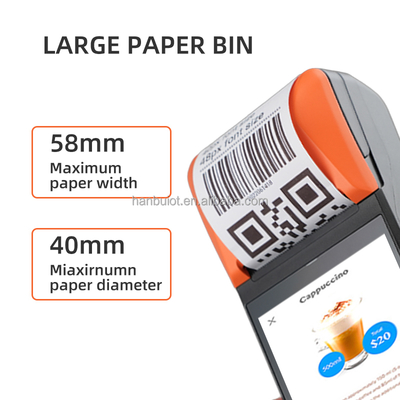 Hanbu Handheld POS Terminal with 6400mAh Battery and 5.5 Inch IPS Display