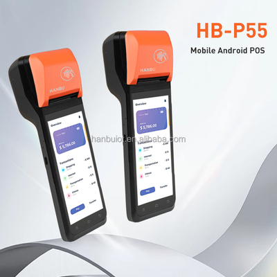 Hanbu Handheld POS Terminal with 6400mAh Battery and 5.5 Inch IPS Display