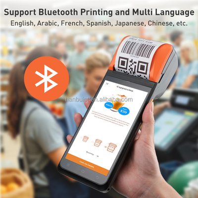 5.5 Inch Android POS Terminal with 58mm Printer and 6400mAh Battery