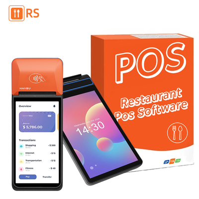 Hanbu 8 Inch Android 12 Handheld POS Terminal with 40mm Printer