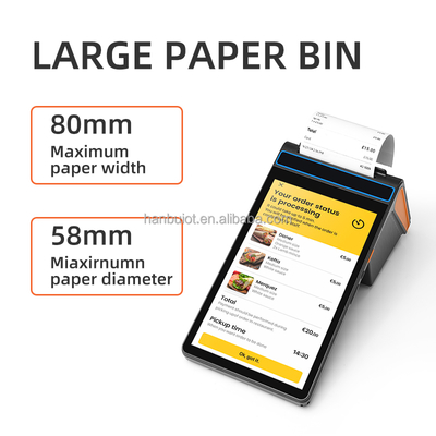 Hanbu 8 Inch Handheld POS Terminal with 4GB RAM 64GB SSD