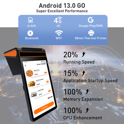 8 Inch Android POS Terminal with 3GB RAM 16GB Flash