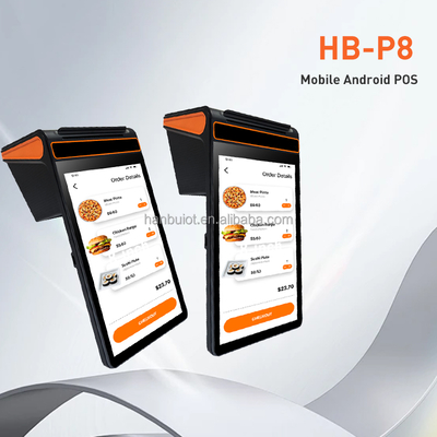 8-Inch Android 14 POS Terminal with 80mm Printer and NFC