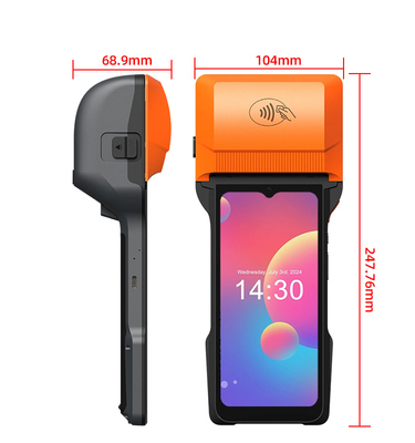 Smart POS Terminal with 8-core CPU 6400mAh Battery and 2D Scanner for Retail and Hospitality