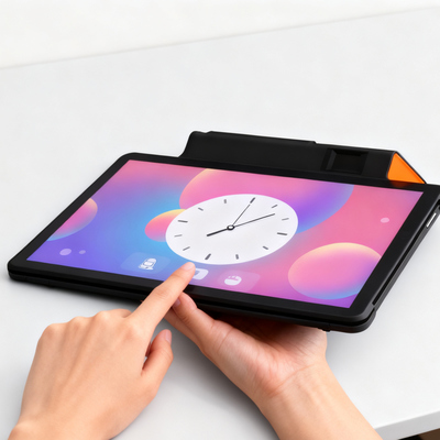 Android POS Terminal 11-Inch Touch Screen + 80mm/58mm Printing Dual SIM 4G + WiFi 6400mAh Removable Battery Ideal for Supermarkets & Restaurants