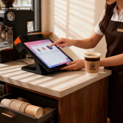 11 Inch 6400mAh Battery Payment Terminal Bluetooth Android Based POS Machine