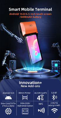 ISO9001 Certified Handheld POS Terminal with Customizable OS and Multi-language Support for Retail and Hospitality